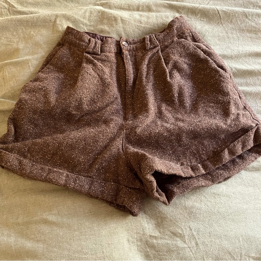 High Waisted Tweed Shorts size 8